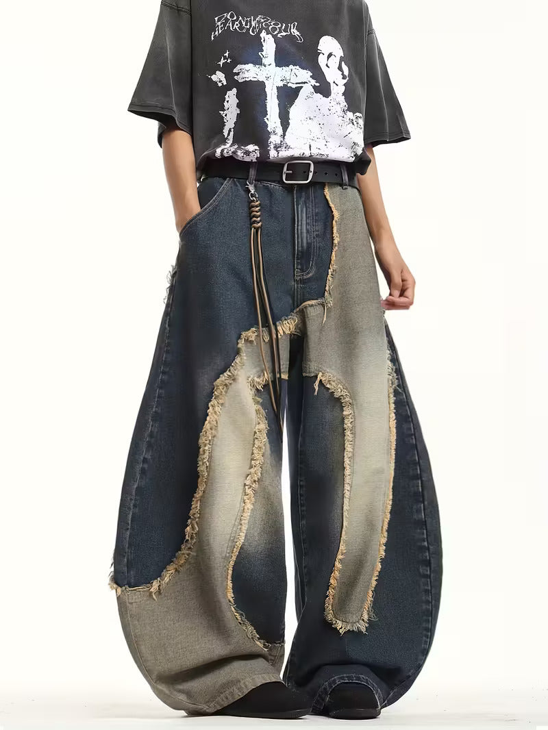Distressed Streetwear Baggy Denim Jeans