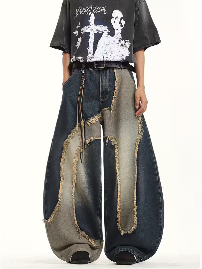 Distressed Streetwear Baggy Denim Jeans
