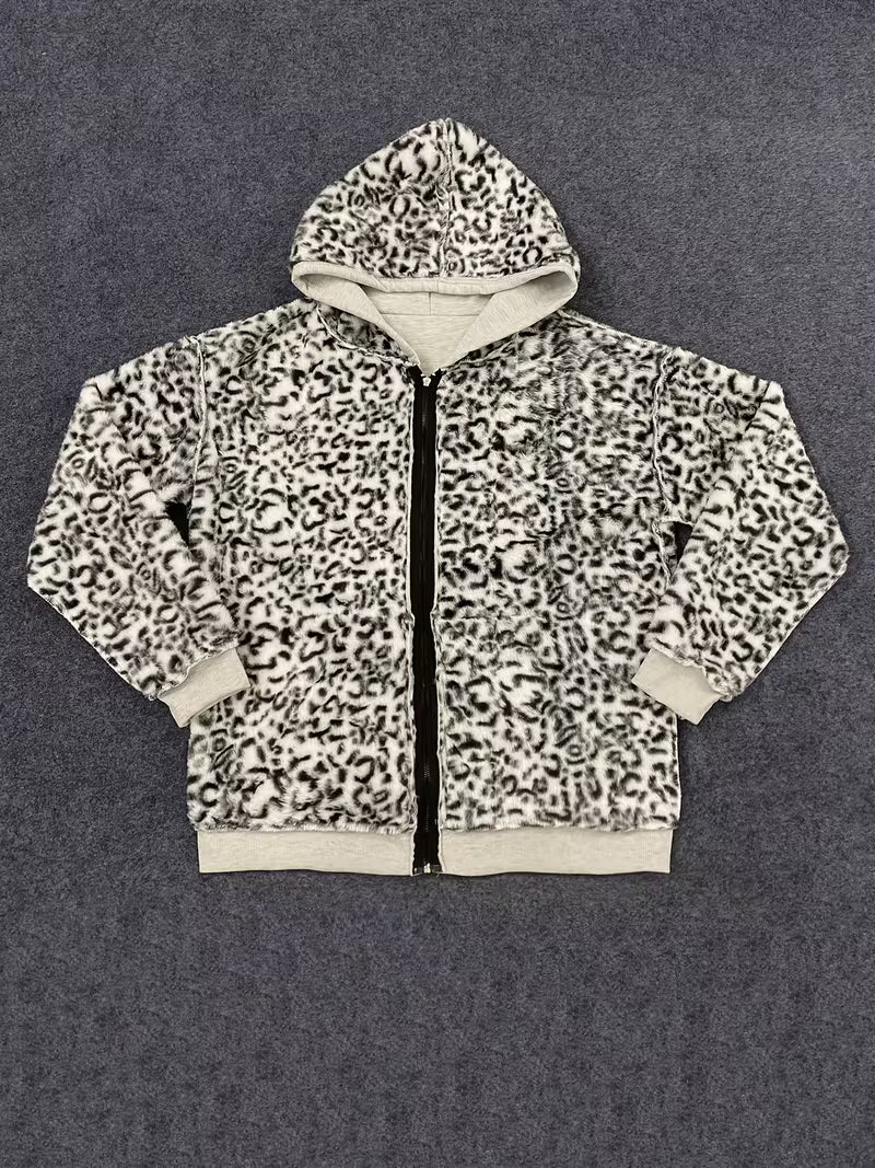 Grey Zip Up Hoodie Black Panther